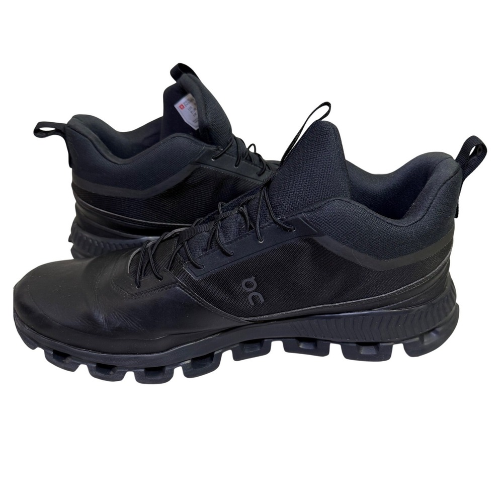 On Cloud Cloudroam Waterproof Mens 14 Black Hiking Running Sneaker Boots Black - Picture 12 of 16